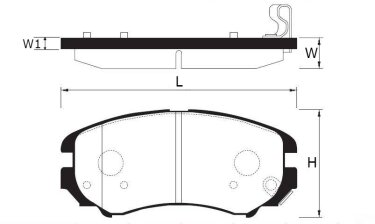 Колодки тормозные передние Chery Kimo/Jaggi/Beat KIMIKO