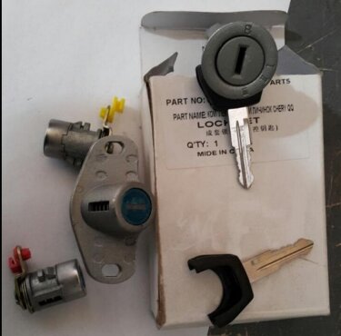 Комплект ключей и личинок Chery QQ KLM